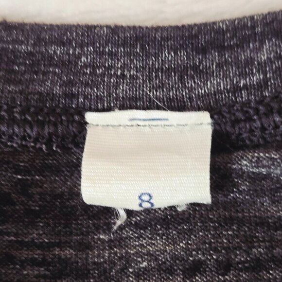 Lululemon Run It Out Tee Heathered Black Size 8 - Picture 5 of 9